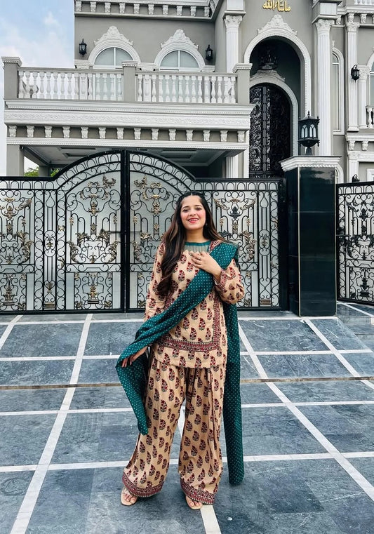 3Pc Supima Lawn Suit  - #41063
