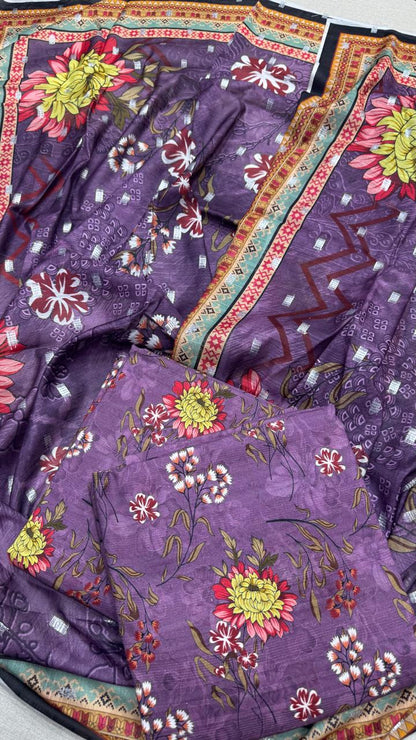 3Pc Lawn English Bana Dora #35335