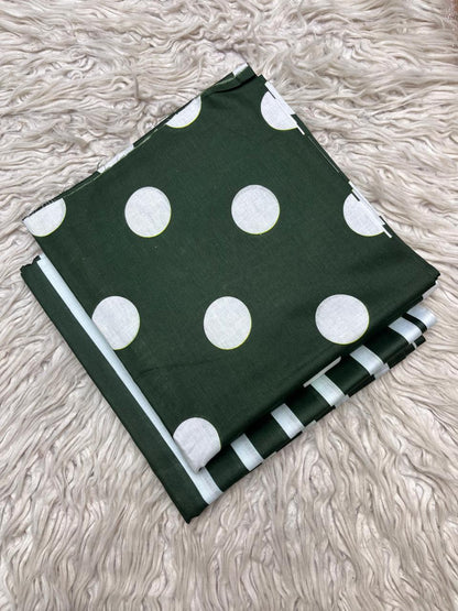 2Pc Bonanza Lawn Polka Dots Kameez & Trouser Printed Suit Vol-1080