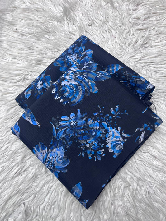 2Pc Bana Dora Linen Allover Suit Vol-3171