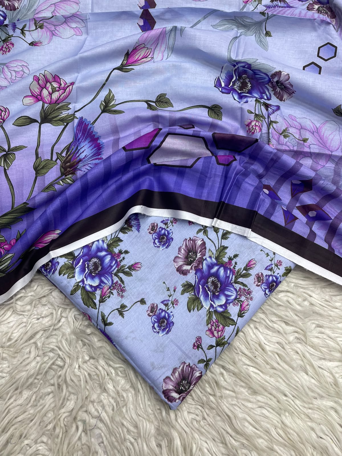 3Pc Same Digital Printed Lawn Suit 15