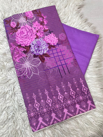 2Pc Printed Lawn Unstitched Suit 1250
