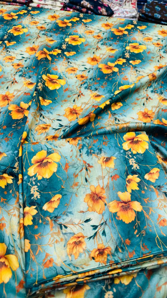 2Pc Lawn Allover Unstitched Suit #36152