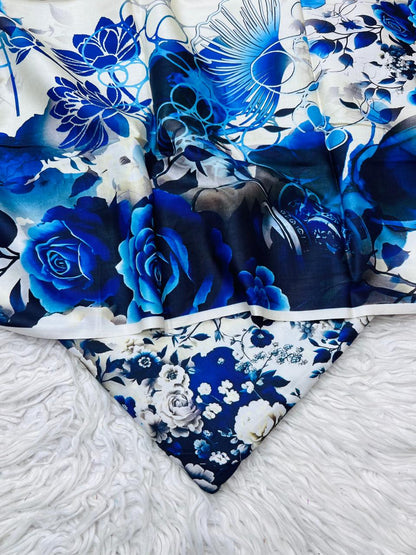 3Pc Linen Allover Unstitched Suit - 409