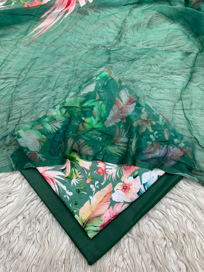90x88 3Pc Premium Lawn Suit Vol-0020