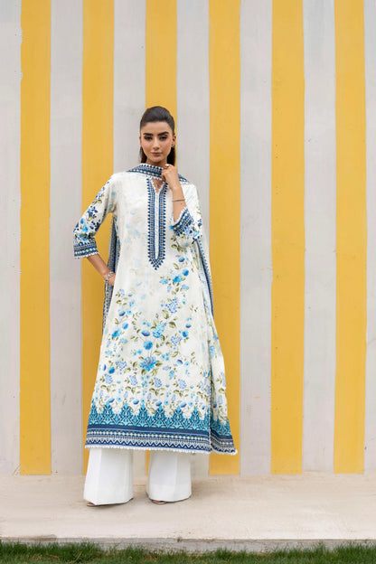 Firdous - Printed - Lawn Kameez & Touser- 2pc - D926