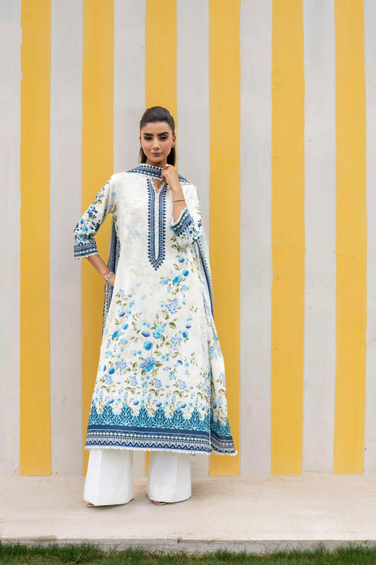 Firdous - Printed - Lawn Kameez & Touser- 2pc - D926