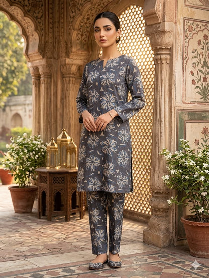 2Pc Chamki Lawn Digital Printed Suit 495