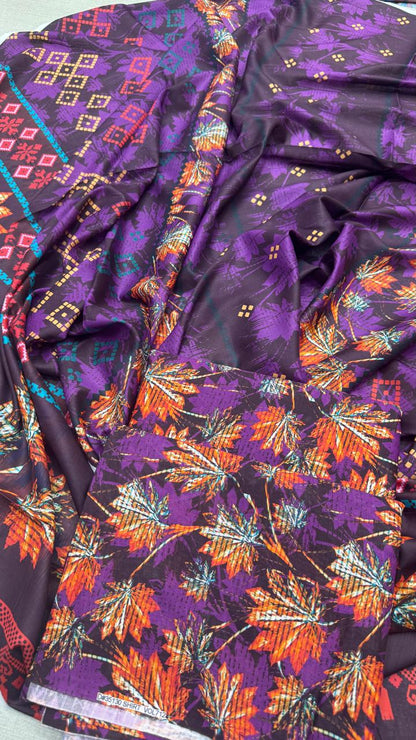 3Pc Bana Doria Allover Lawn Suit #35130