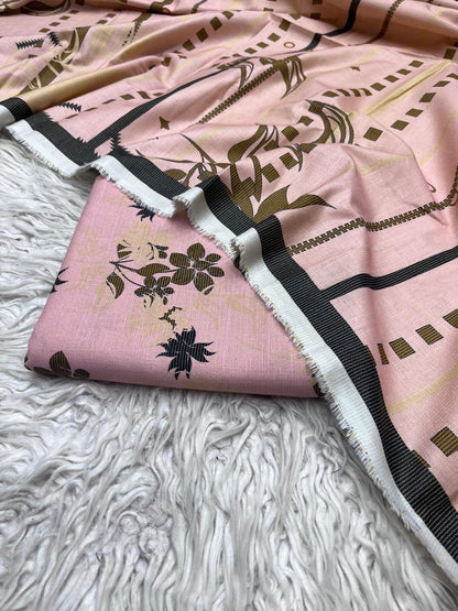 3Pc Chamki Khaddar Allover Unstitched Suit Vol-0136