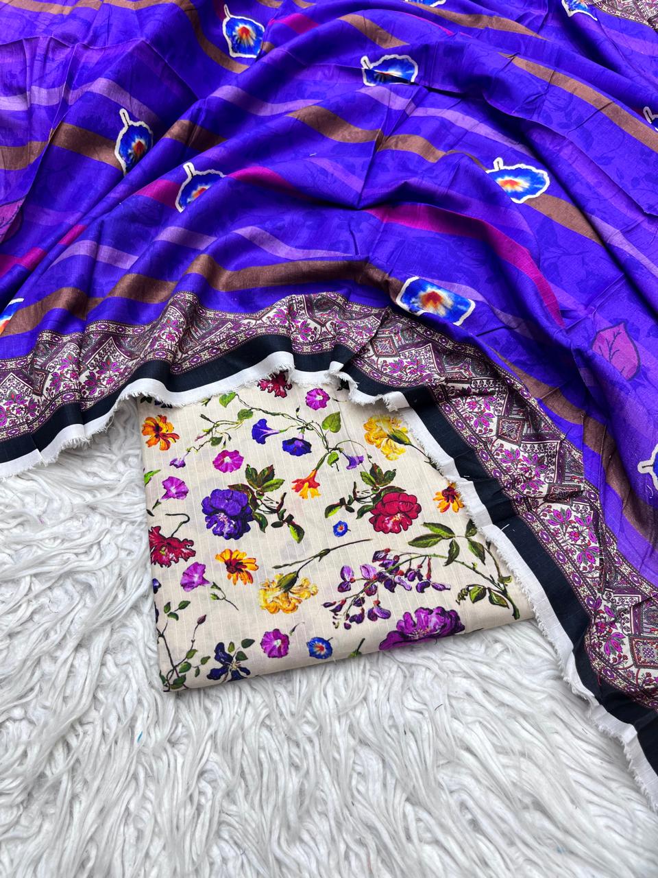 2Pc BanaDoria Kameez & Duppata Suit  - 0069