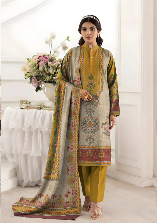 3PC Bin Noor Fab Shamray Unstitched Suit Vol-28