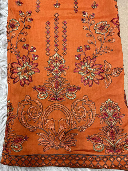 3Piece Unstitched Embroidered Ricamo