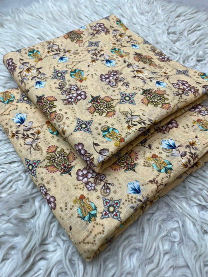 2Pc Same Printed Lawn Suit 495