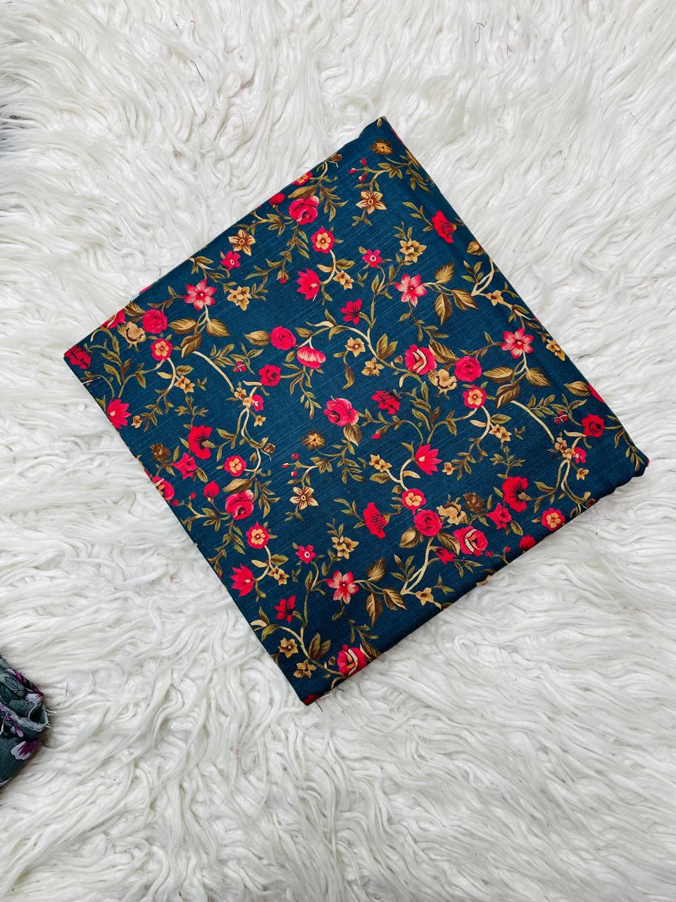 2 PC Slub Khaddar Allover Unstitched Suit Vol-0120