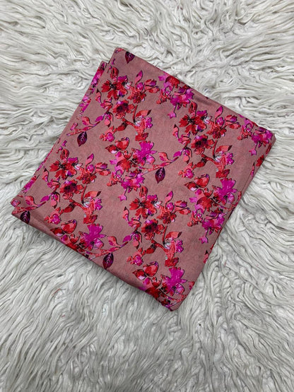 2Pc Supima Cross Slub Lawn Unstitched Suit  Vol-05