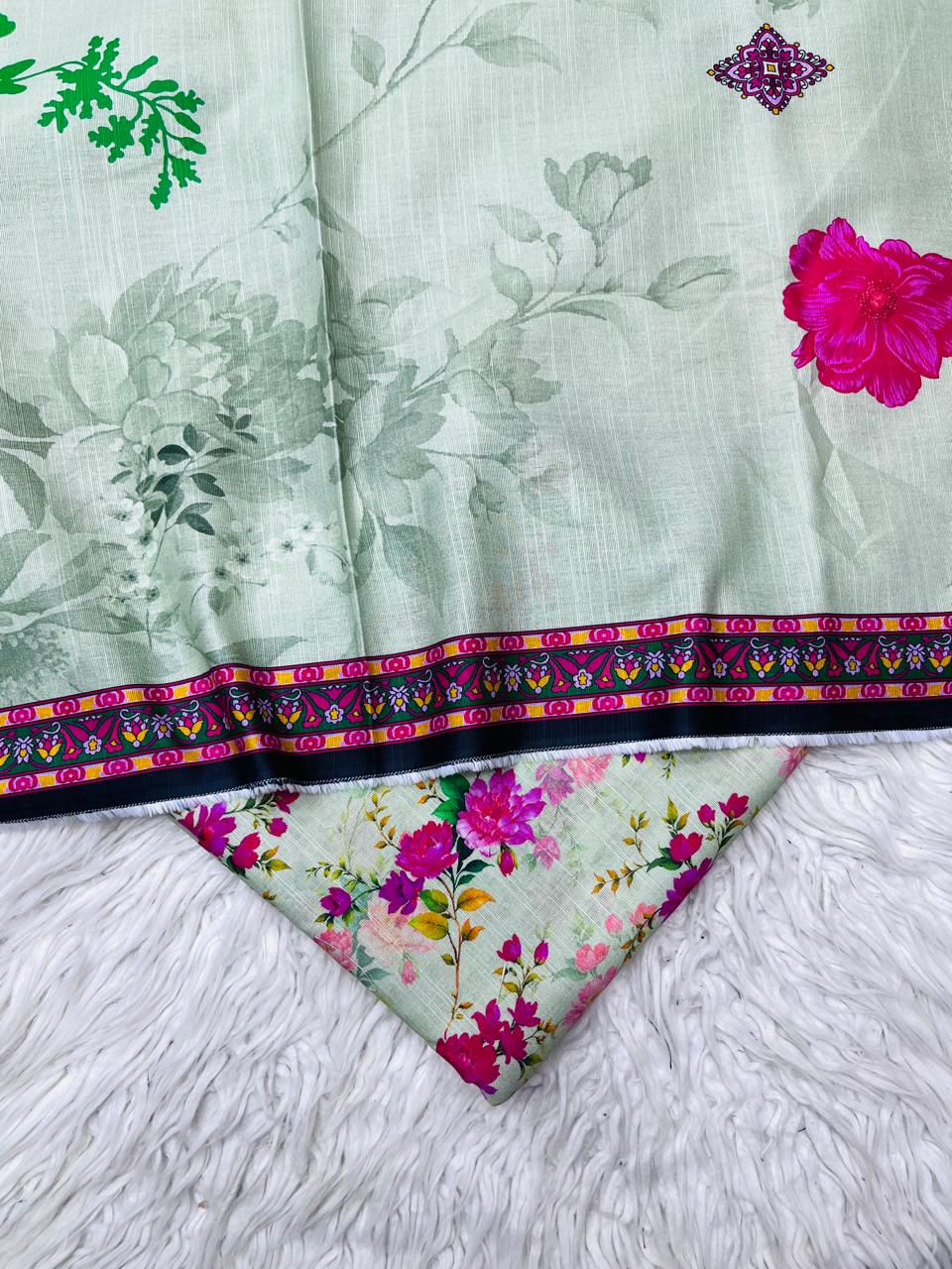 3Pc Slub Khaddar Allover Suit Vol-0117