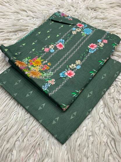 2Pc Lawn Digital Printed Unstitched Suit 335