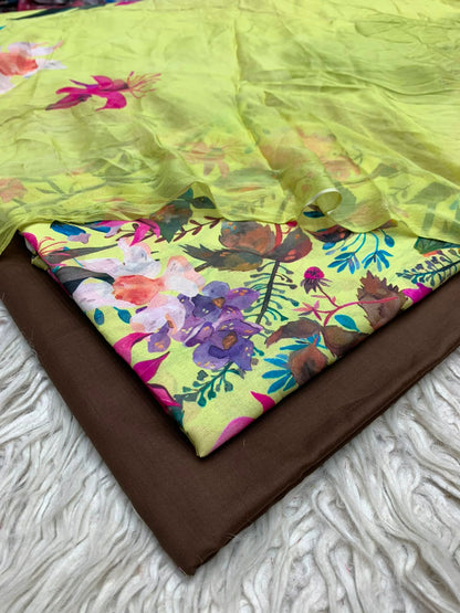 90x88 3Pc Premium Lawn Suit Vol-0020