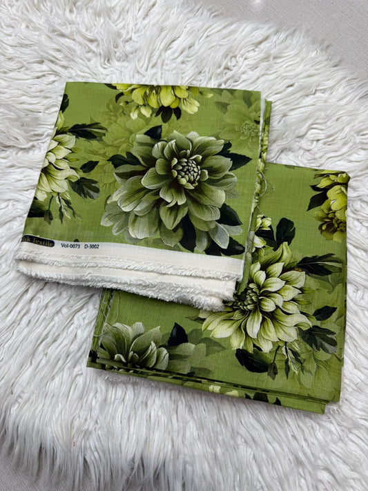 2Pc Linen Bana Doria Allover VOL - 0073