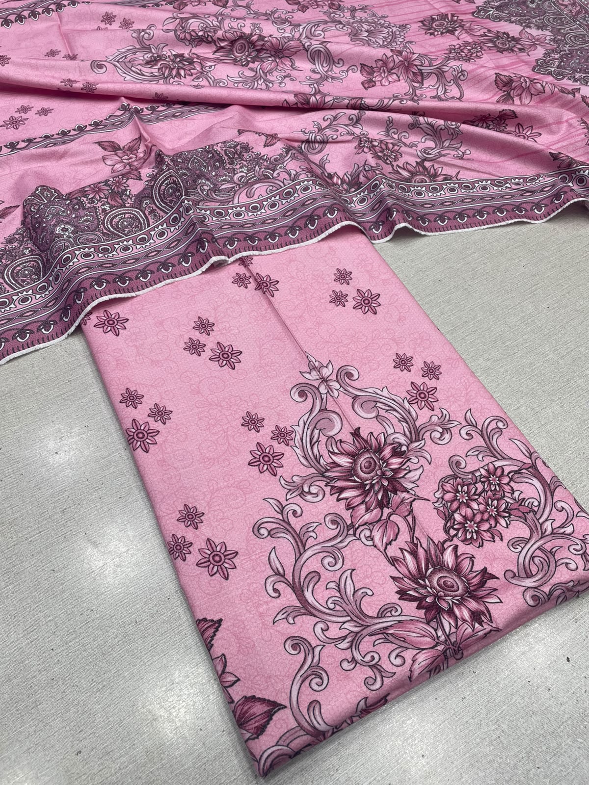 2Pc Dhanak Kameez & Dupatta Unstitched 73
