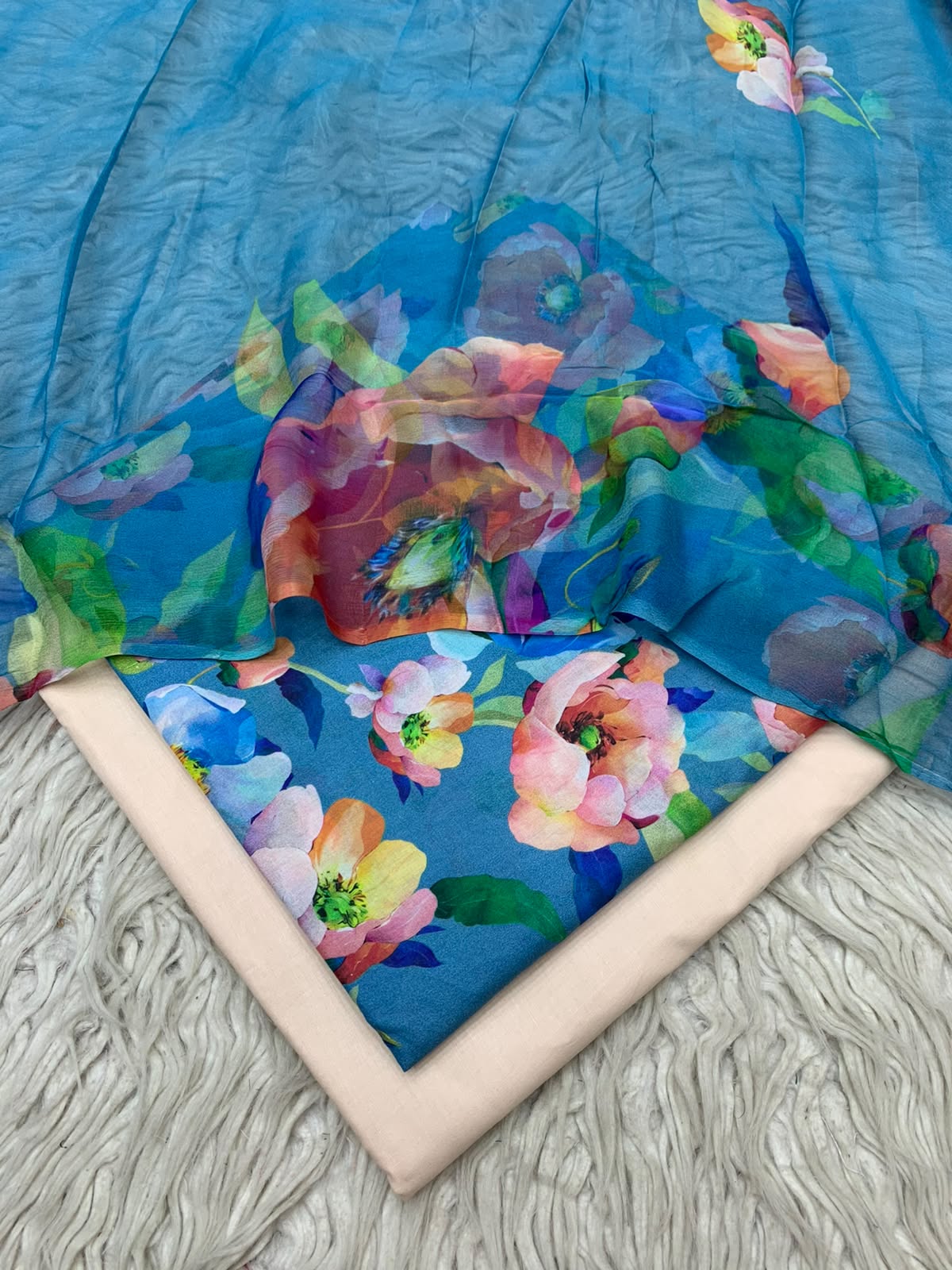90x88 3Pc Premium Lawn Suit Vol-0020