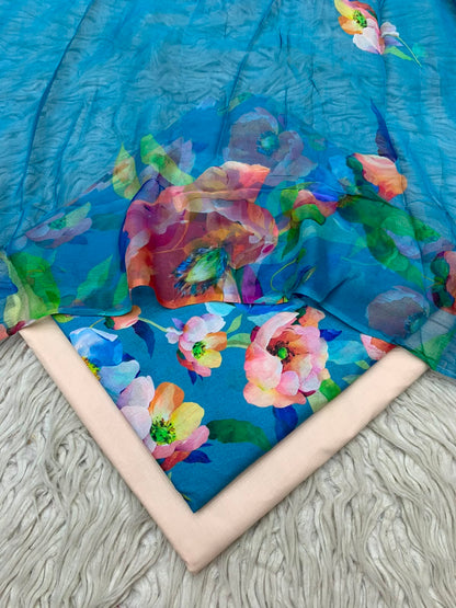 90x88 3Pc Premium Lawn Suit Vol-0020