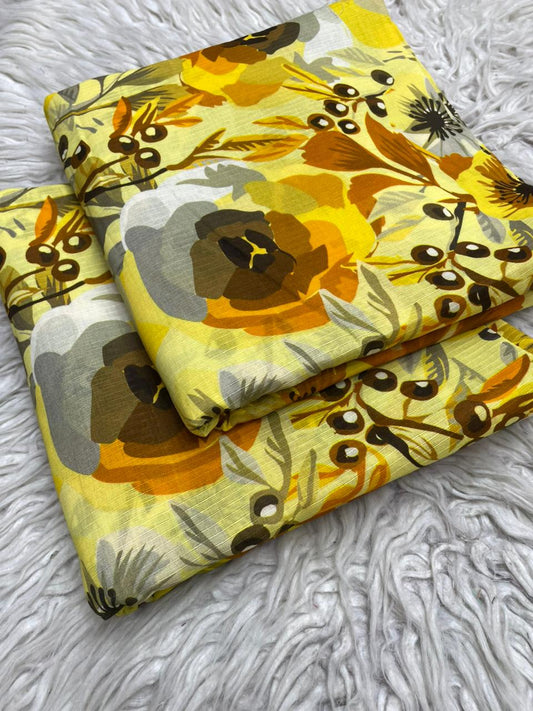 2Pc Lawn Bana Dora Suit Vol-511