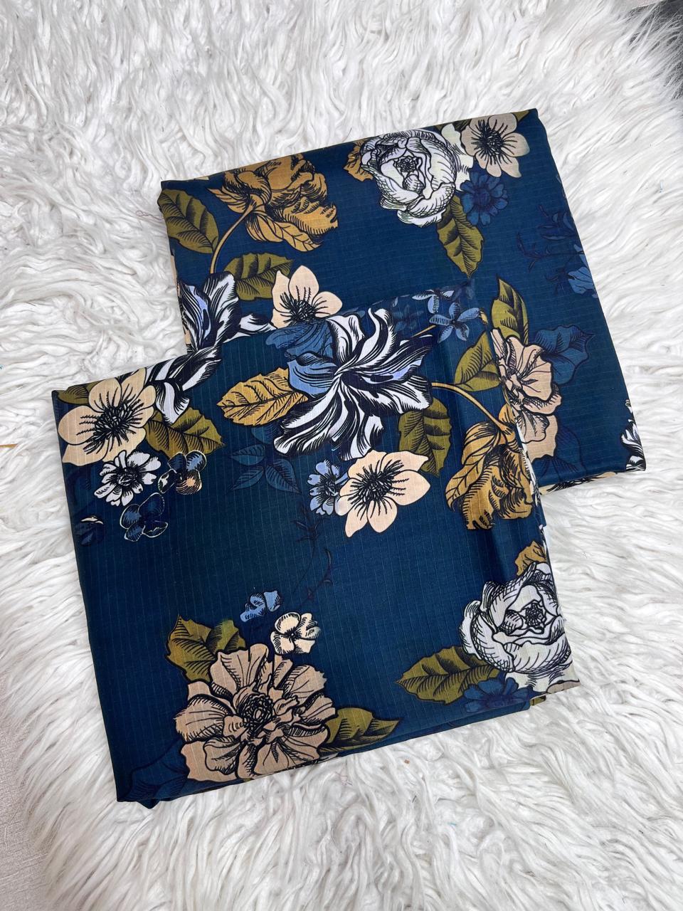 2Pc BanaDoria Linen Allover Suit - 377