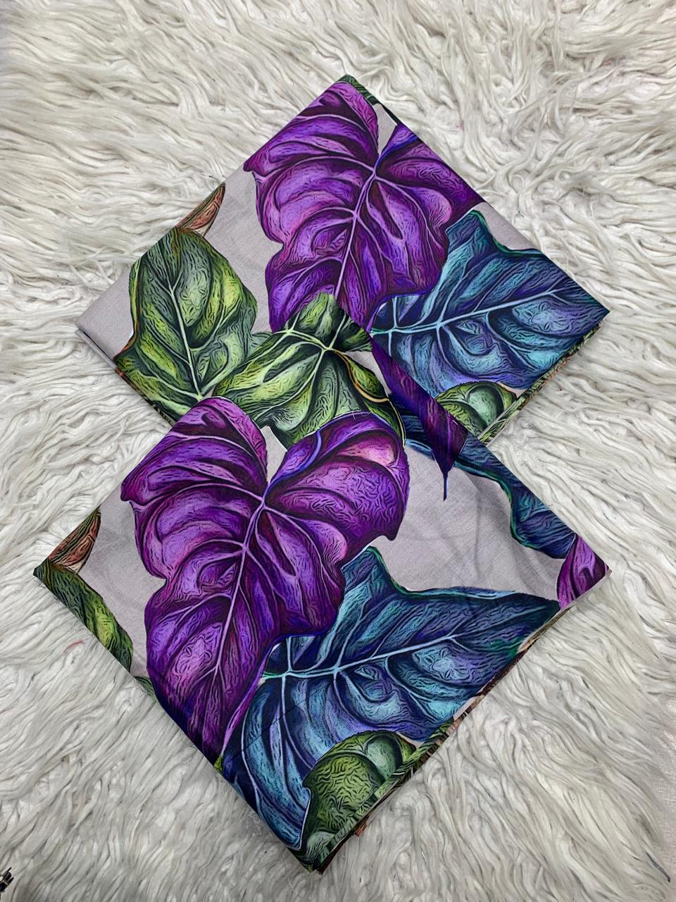 2Pc Famous Lawn Unstitched Suit  Vol-477