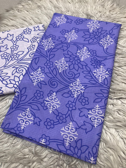 2pc Lawn Bana Dora Kameez & Trouser Suit Vol-1073
