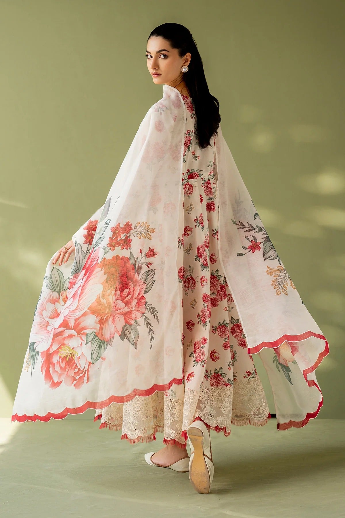 3Pc Supima Lawn Unstitched Suit 0693