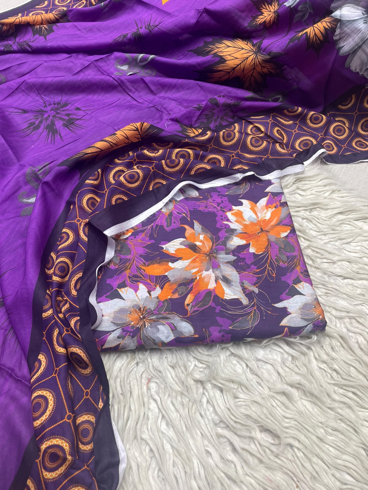 3Pc Same Digital Printed Lawn Suit 15