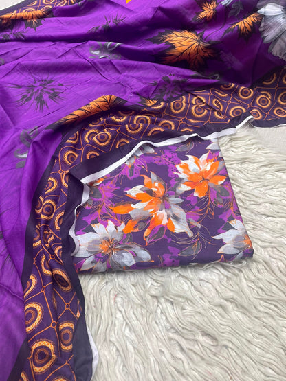 3Pc Same Digital Printed Lawn Suit 15