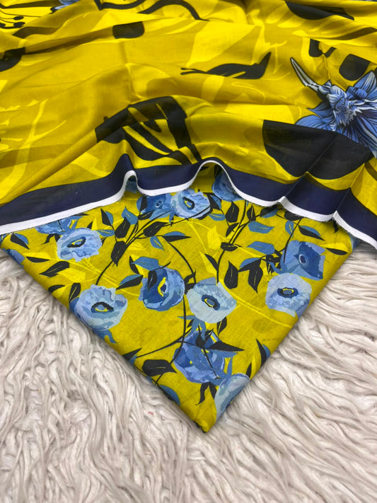 3Pc Same Digital Printed Lawn Suit 15