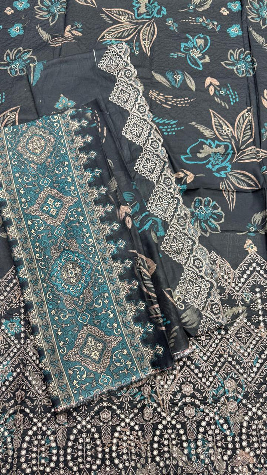 Firdous - Embroidered - Printed - Lawn - 2pc - D775