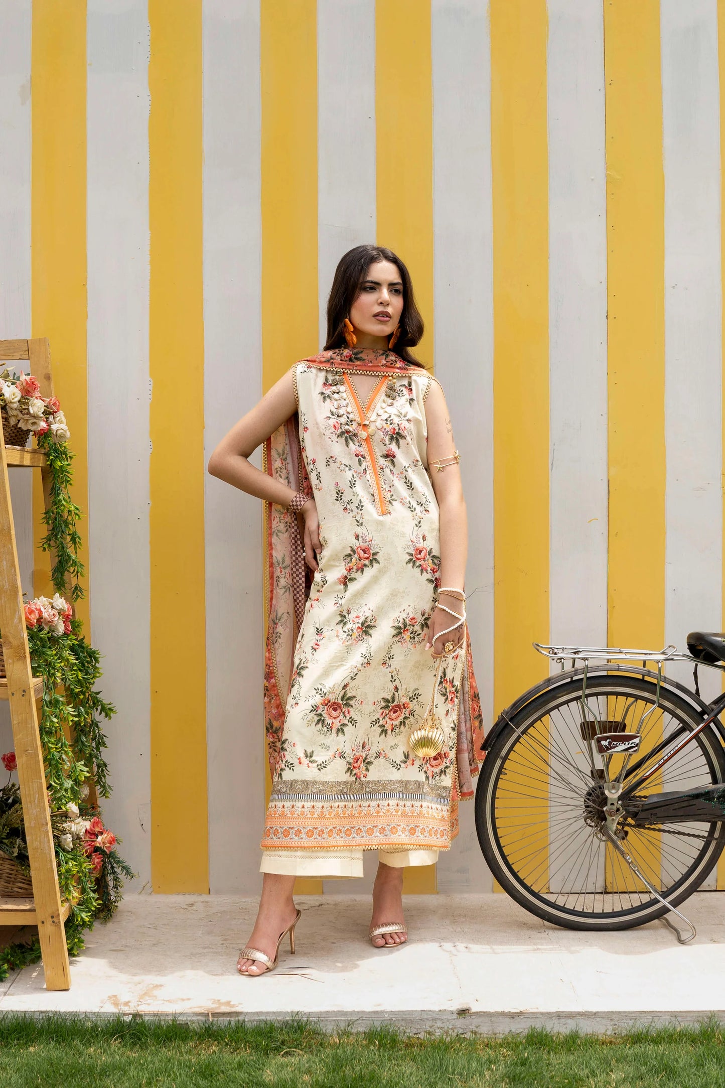 Firdous 2Pc Kameez & Trousers - D918