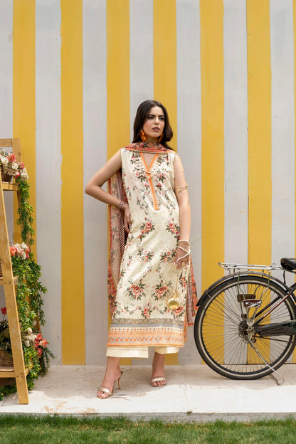 Firdous 2Pc Kameez & Trousers - D918