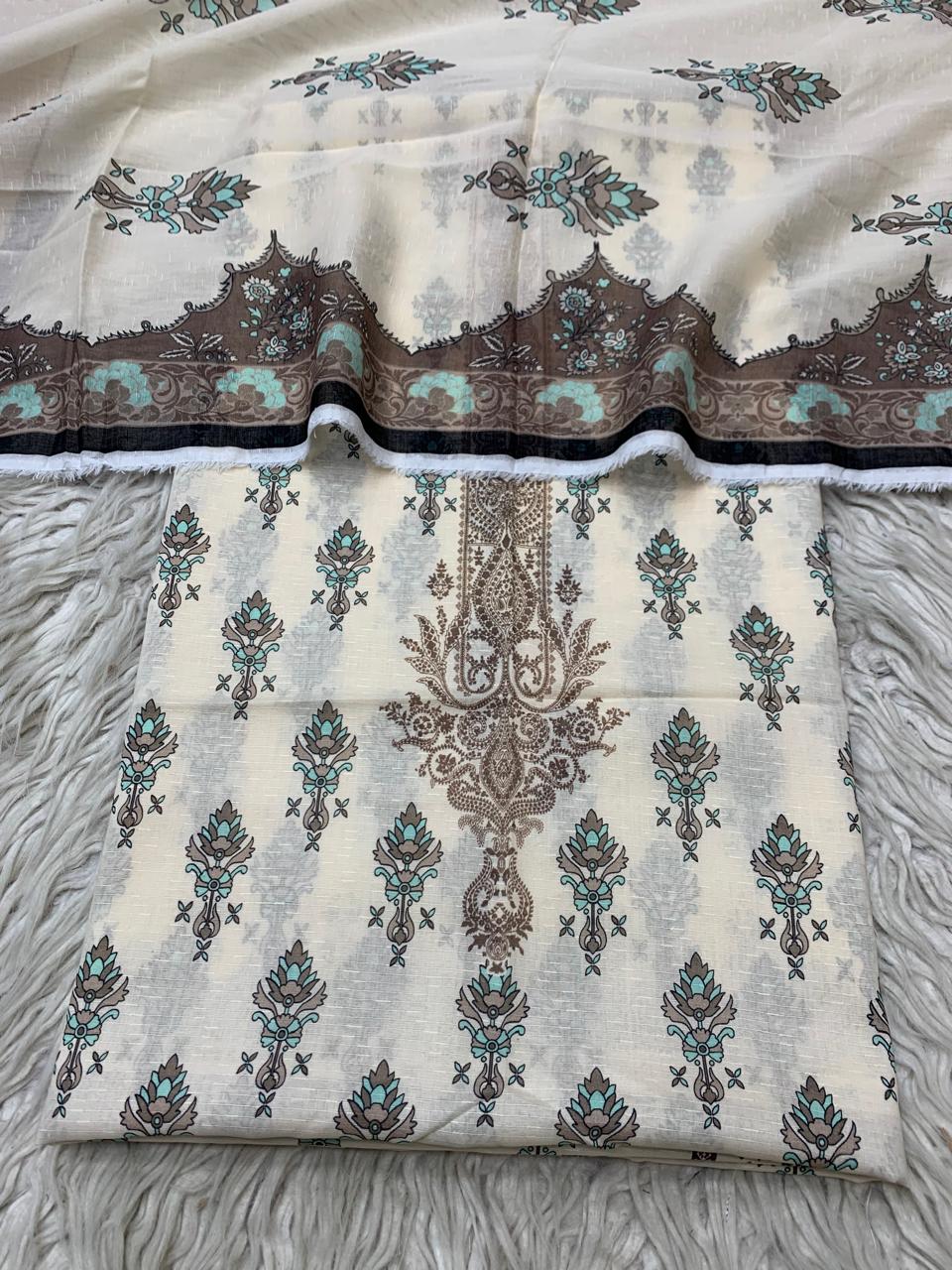 2Pc Sapphire Lawn Bana Dora Kameez & Printed Lawn Duppata Vol-3204