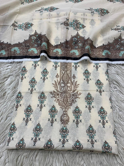 2Pc Sapphire Lawn Bana Dora Kameez & Printed Lawn Duppata Vol-3204
