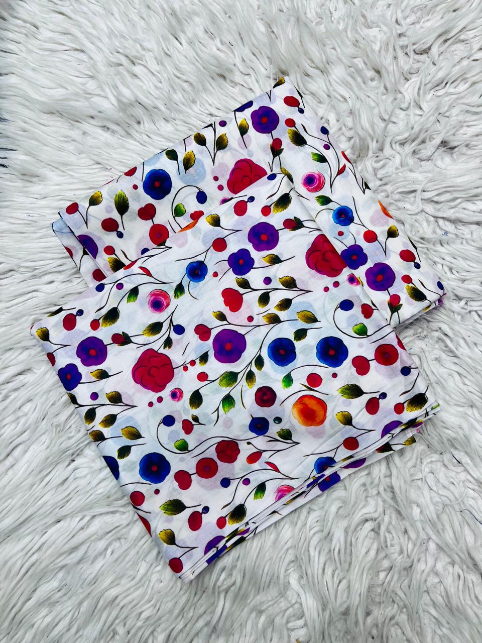 2PC Lawn Allover Digital Printed Unstitched Suit Vol-6178