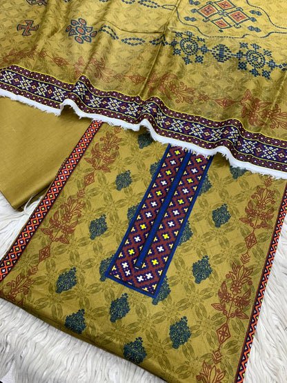 3Pc Sapphire Lawn Digital Printed Unstitched Suit 0200