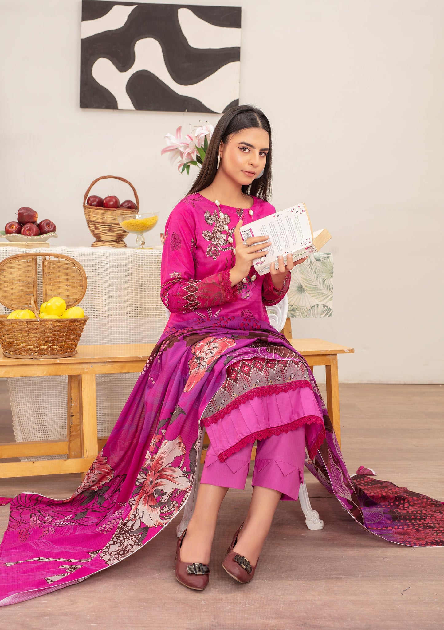 Sapphire Kameez & Dupatta Bana Dora - #37202