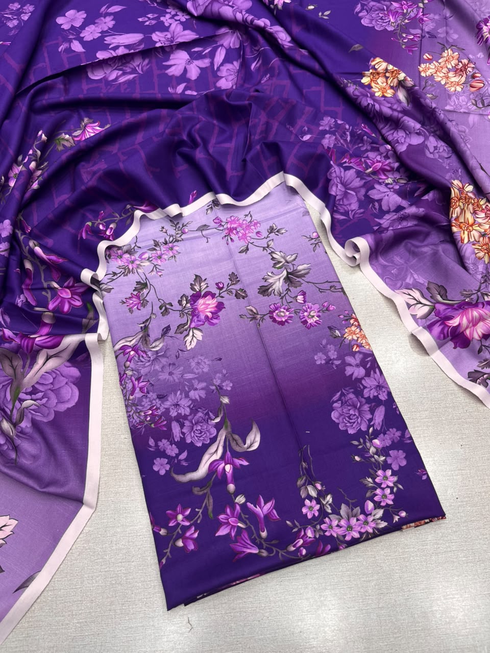 2Pc Staple Kameez & Dupatta Unstitched Suit 04