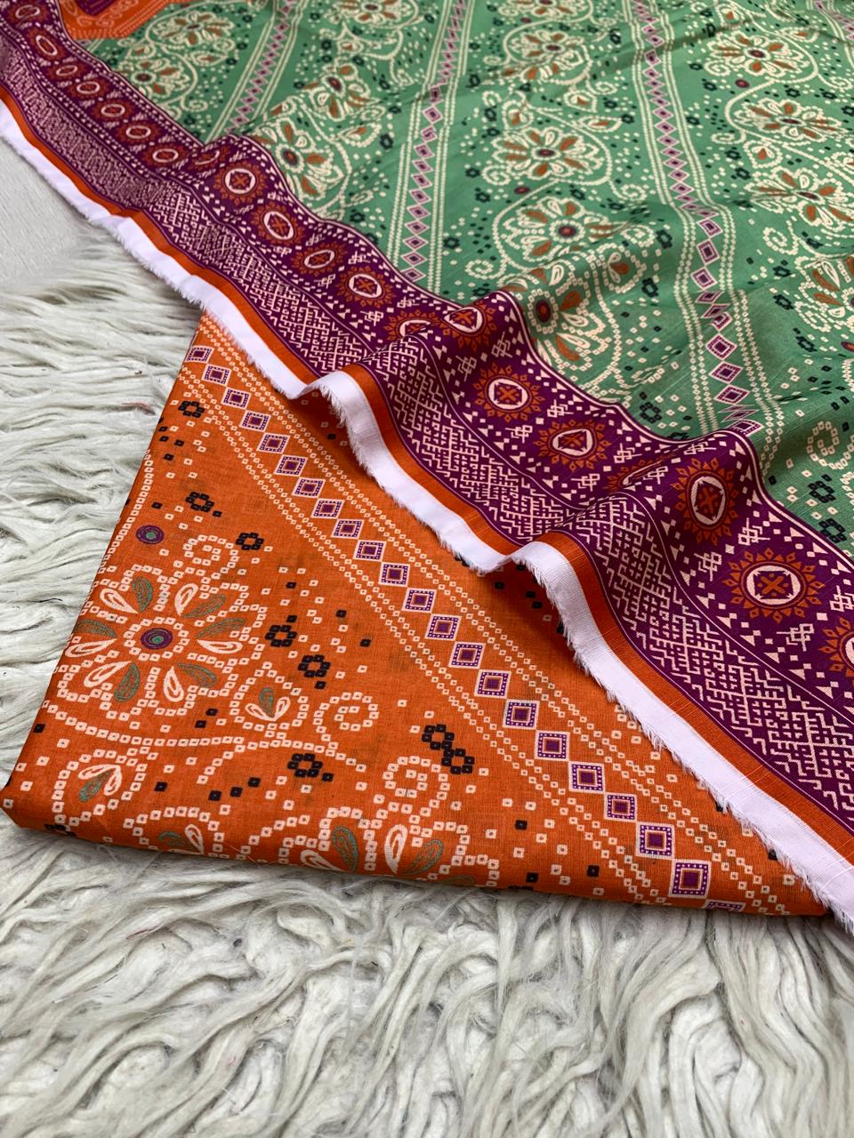 90x88 2Pc Bareeze Lawn Kameez & Dupatta Printed Suit Vol-0211