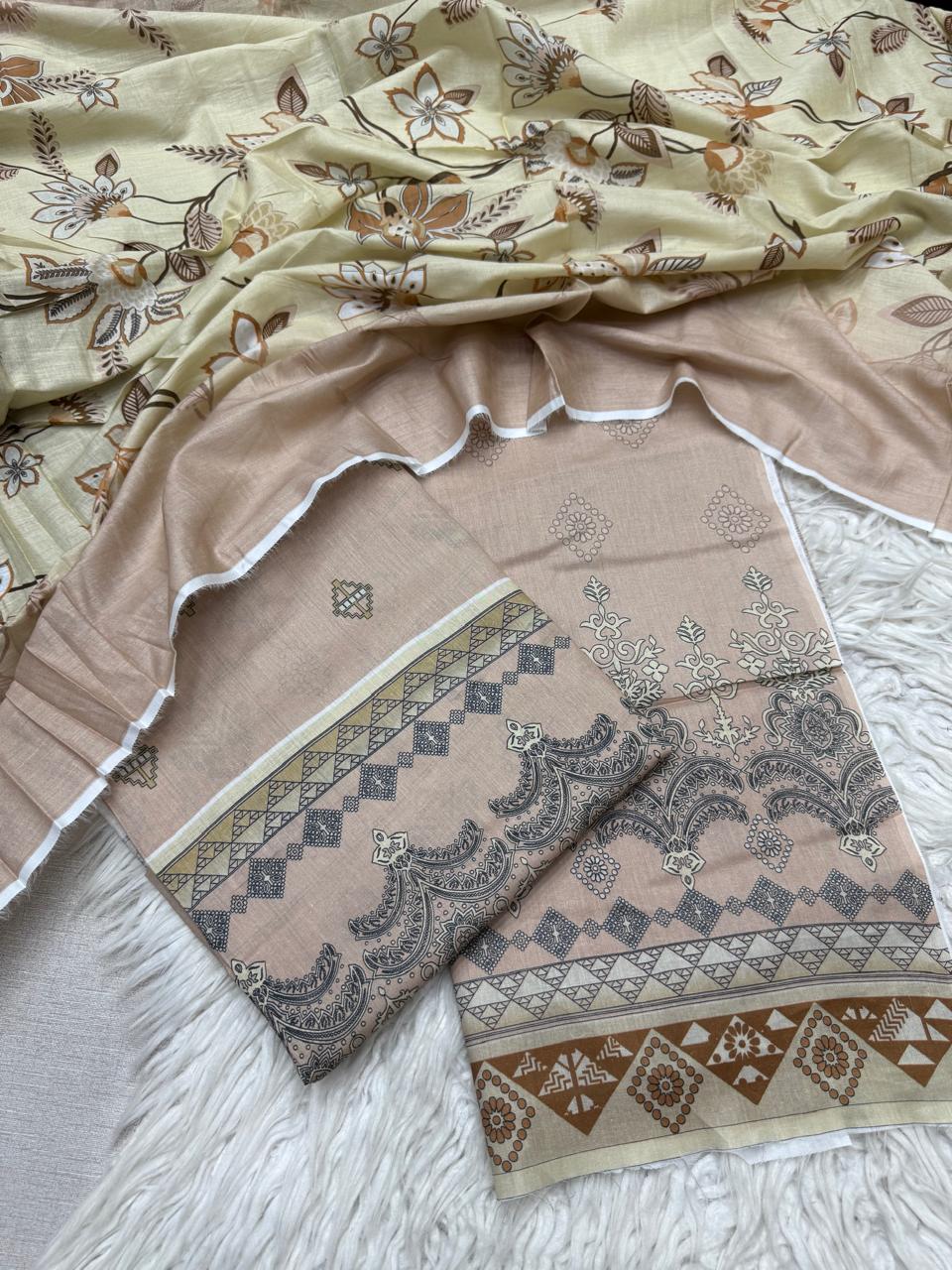 2Pc Al Karam Lawn Kameez & Dupatta - #34729