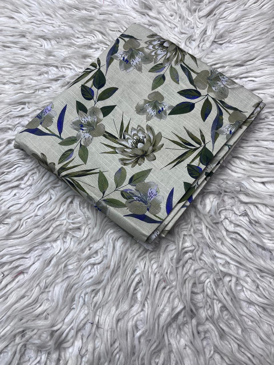 2Pc Slub Khaddar Allover Suit Vol-0115