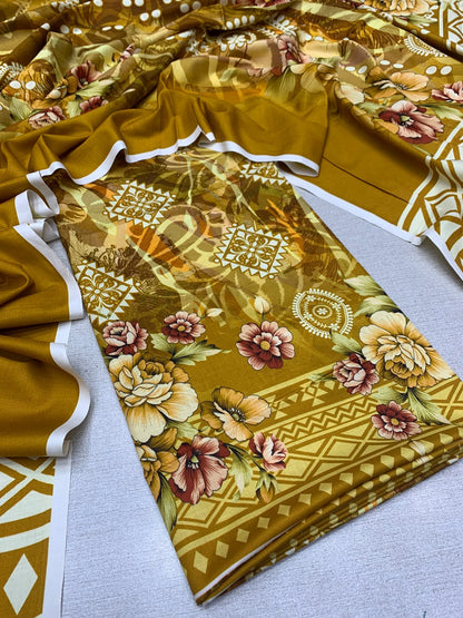 2Pc Staple Kameez & Dupatta Unstitched Suit 04