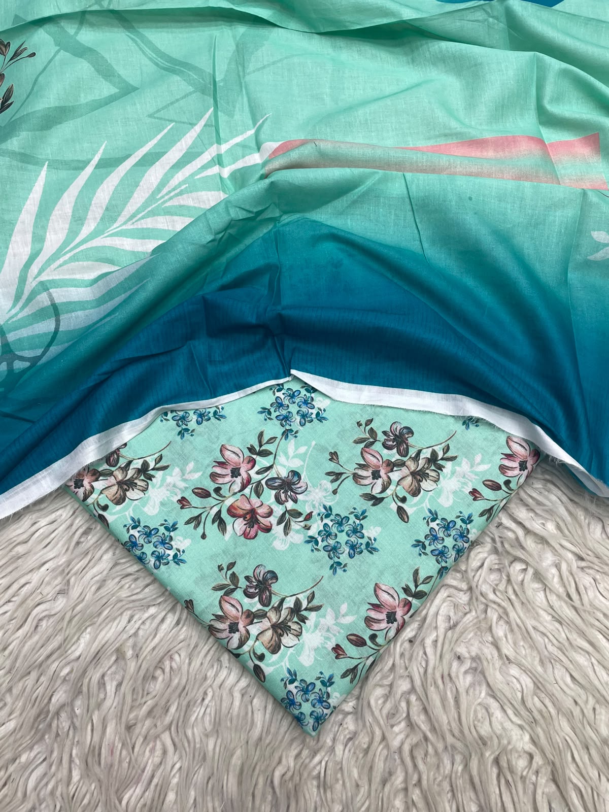 3Pc Same Digital Printed Lawn Suit 878