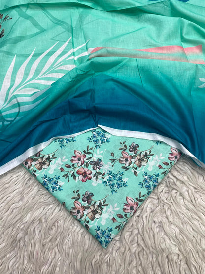 3Pc Same Digital Printed Lawn Suit 878